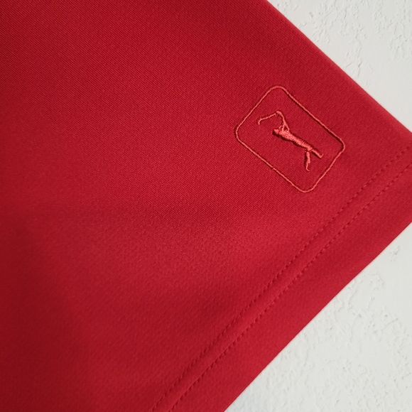 Red W/ Black Stripes Mens PGA Tour Short Sleeve Golf Polo Shirt size XL - Picture 4 of 11